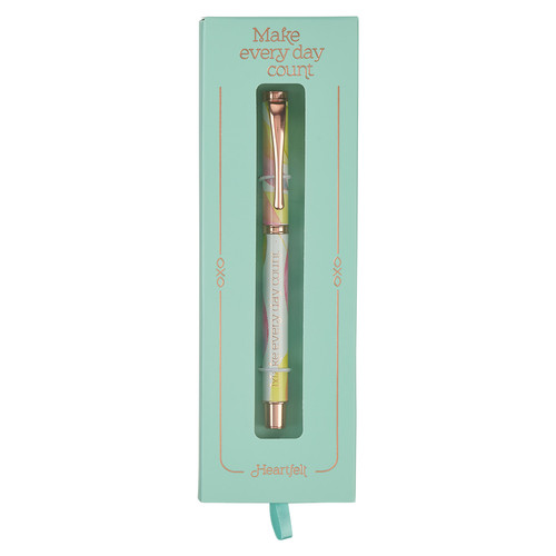 Make Every Day Count Citrus Leaves Gift Pen