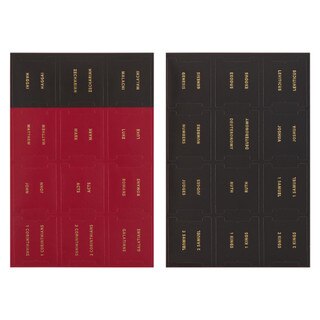 Black and Red Old and New Testament Bible Indexing Tabs