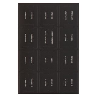 Black and Silver Bible Indexing Tabs