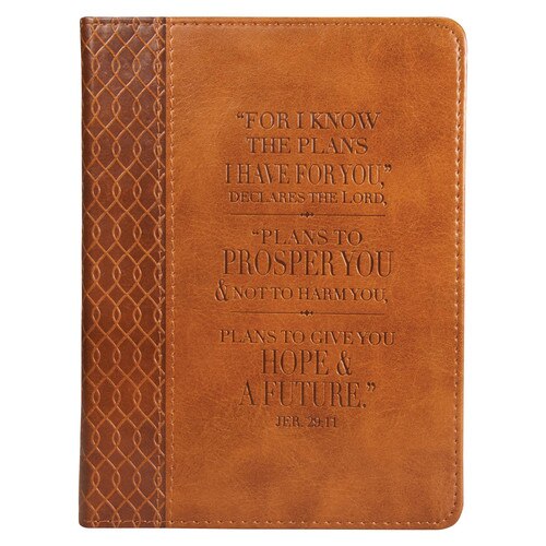 Travel Journal - Faux - Deluxe - Includes: Bible Verse, Thought of