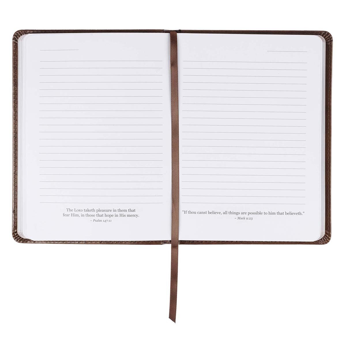 I Know the Plans Brown Handy-size Faux Leather Journal - Jeremiah