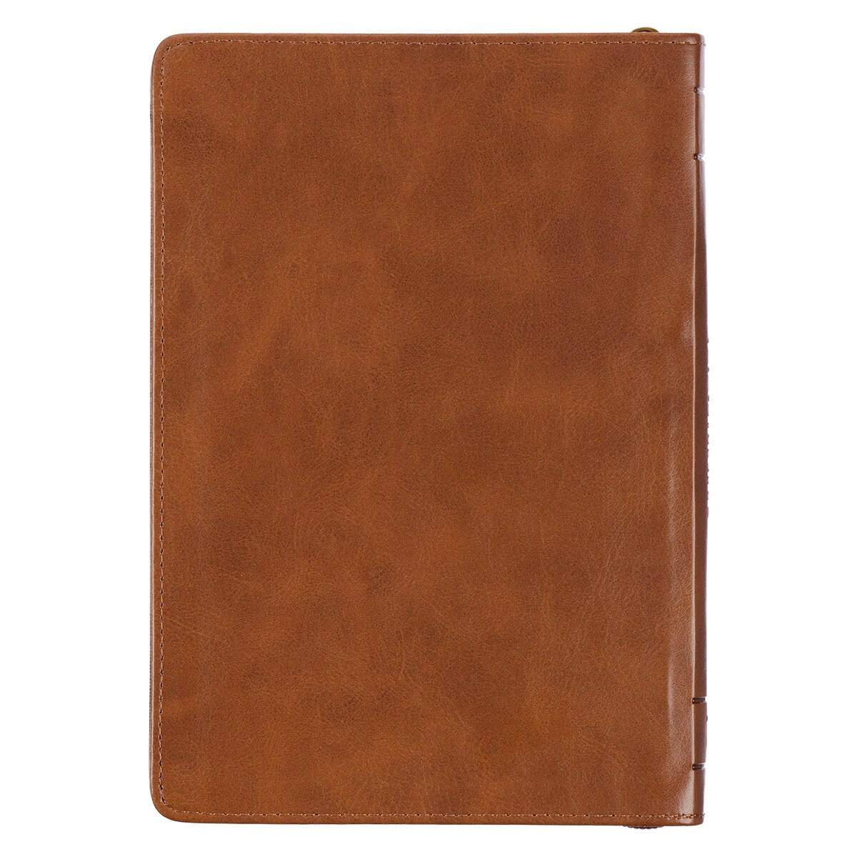Be Strong Toffee Brown Faux Leather Classic Journal with Zippered