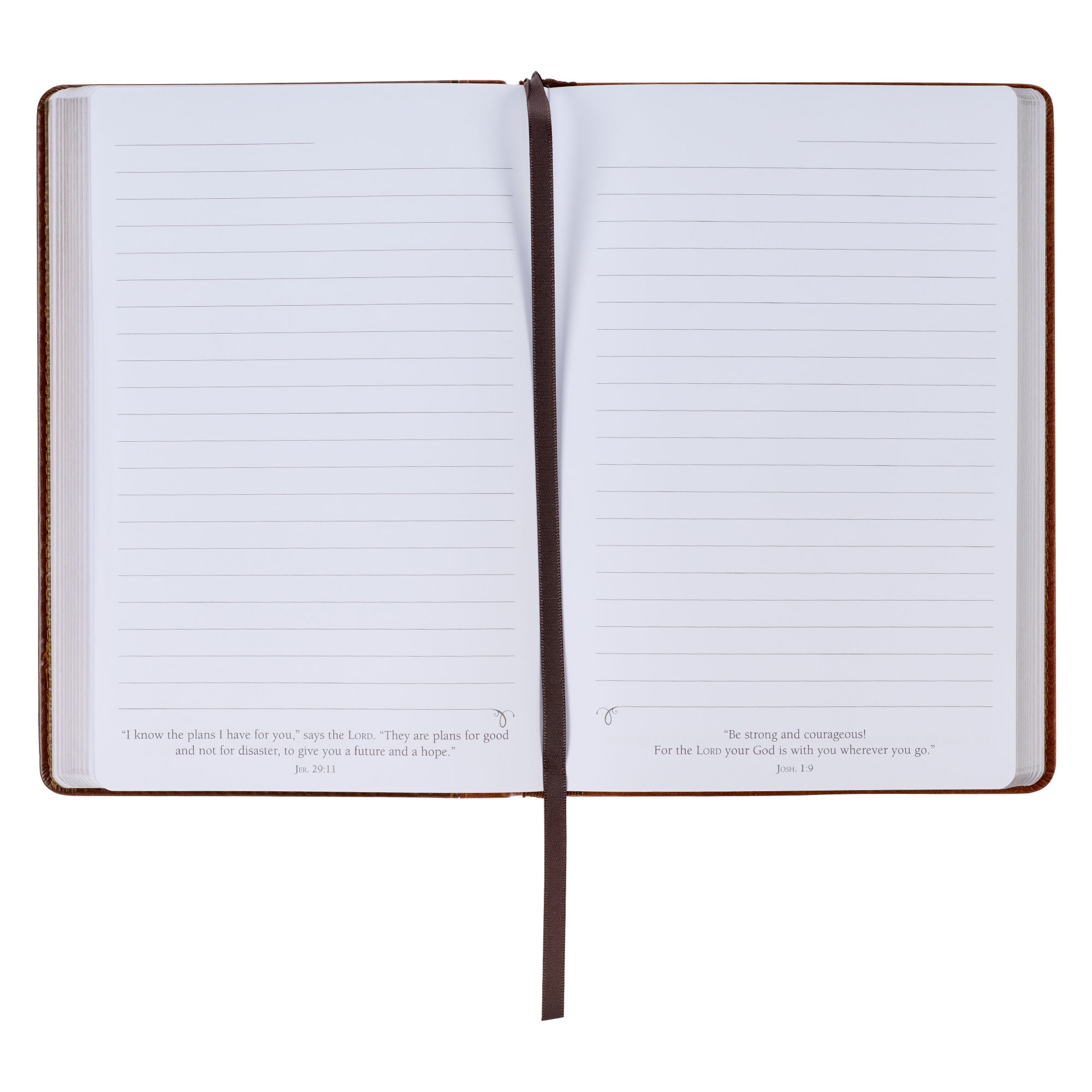 Stand Firm Two-tone Brown Faux Leather Classic Journal - 1