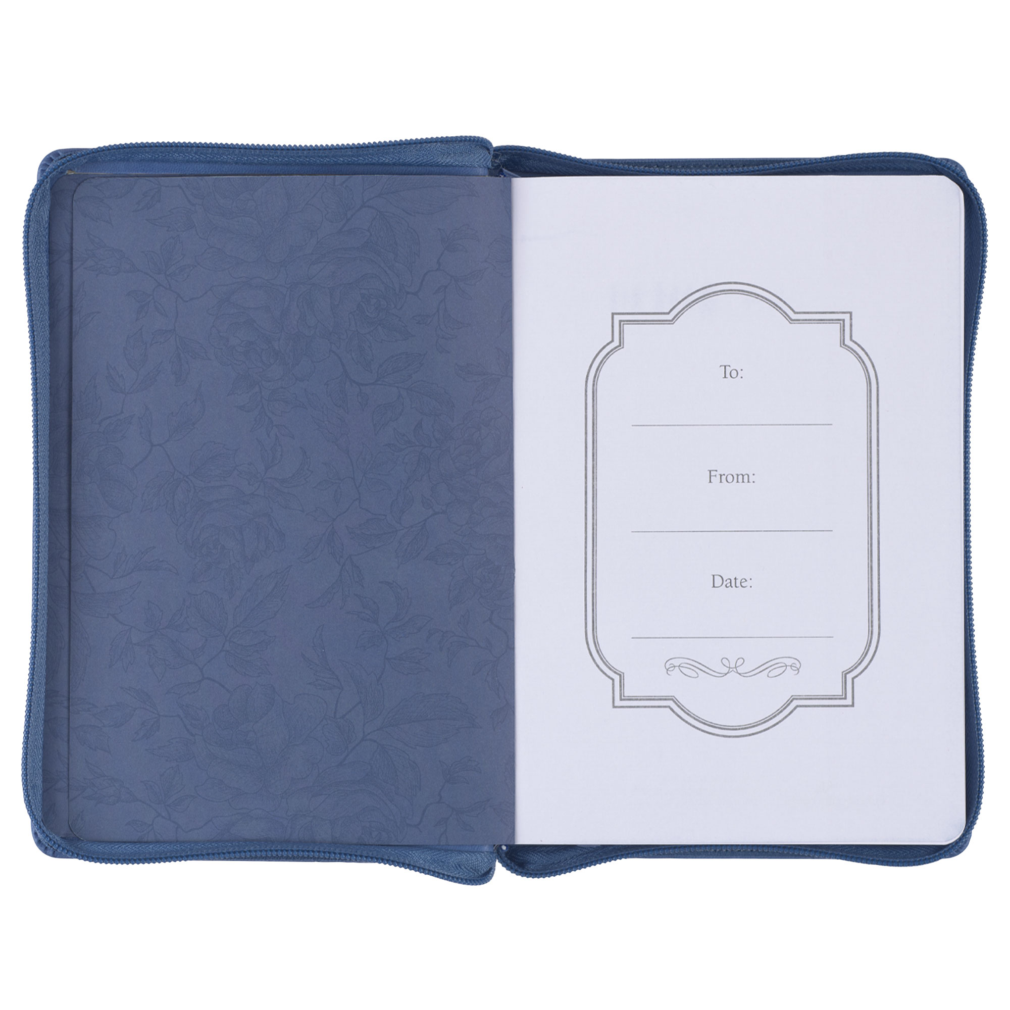 The Lord Will Guide You Blue Faux Leather Classic Journal with