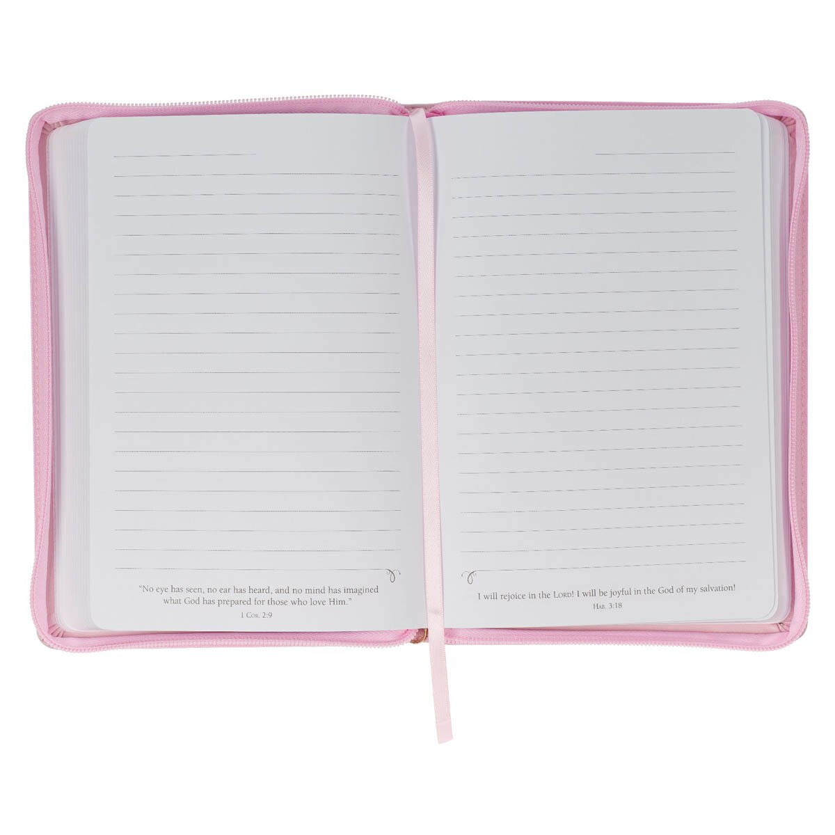 Strength and Dignity Pink Journal with Zipper Proverbs 31:25