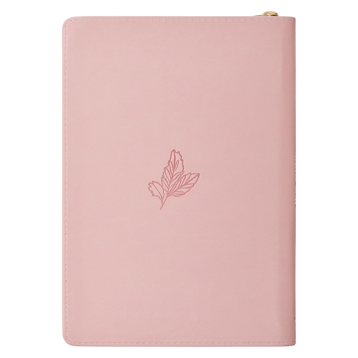 Under His Wings Pink Journal with Zipper Closure Psalm 91:4