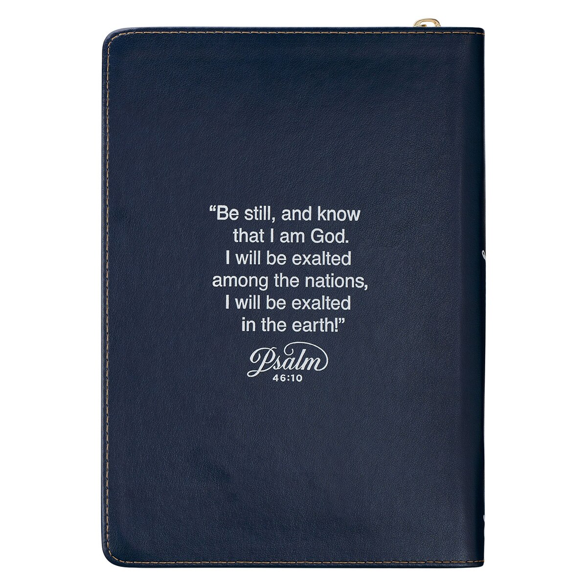 Be Still Serene Roses Journal with Zipper Closure - Ps 46:10