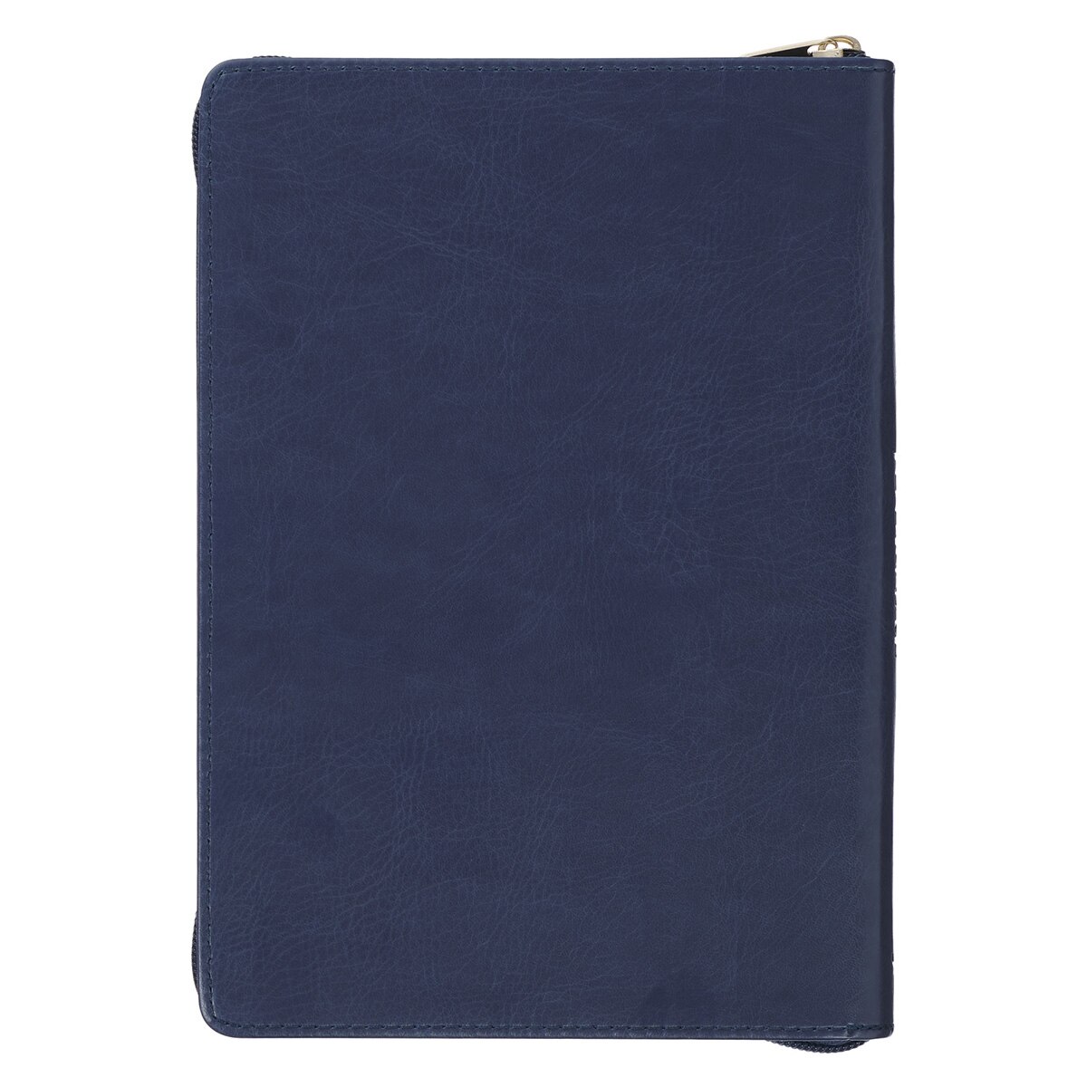 Be Strong Courageous Blue Journal Zipper Closure - Josh 1:9