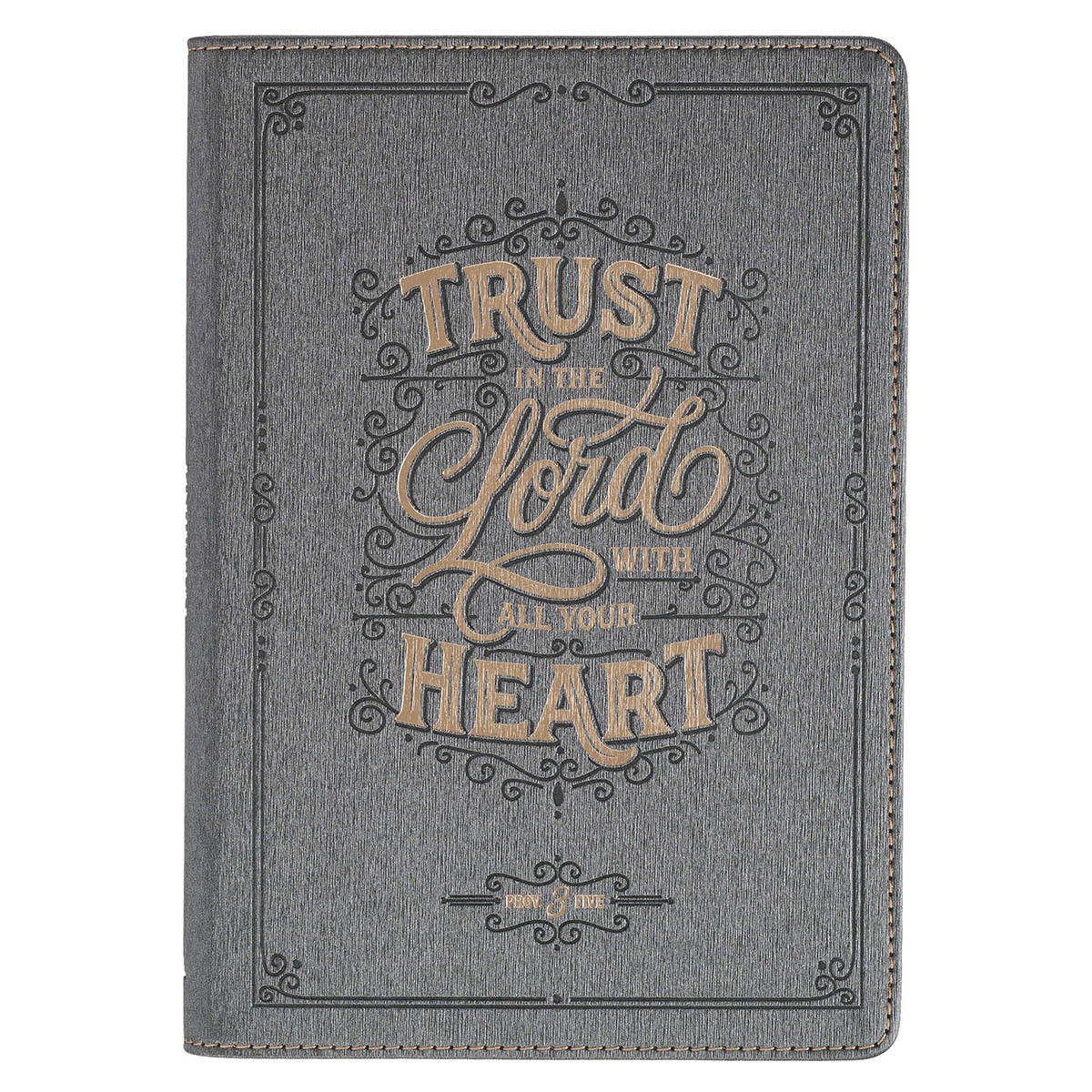 Be Strong Tan Faux Leather Journal Zipper Closure Joshua 1:9