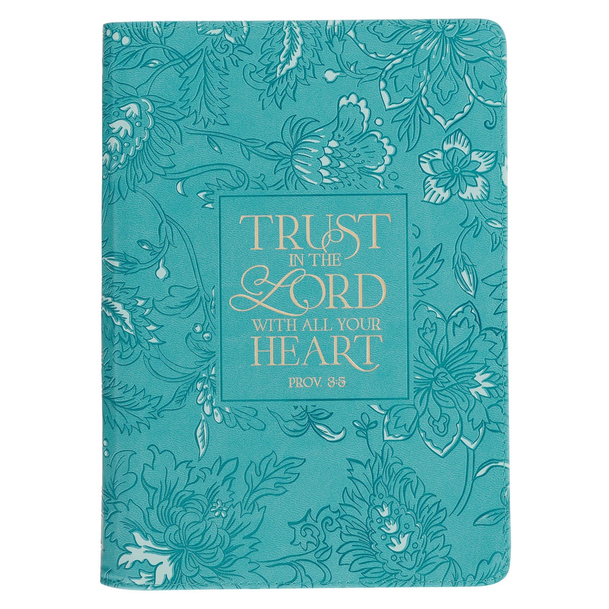 Blessed Zippered Classic LuxLeather Journal - Luke 1:45
