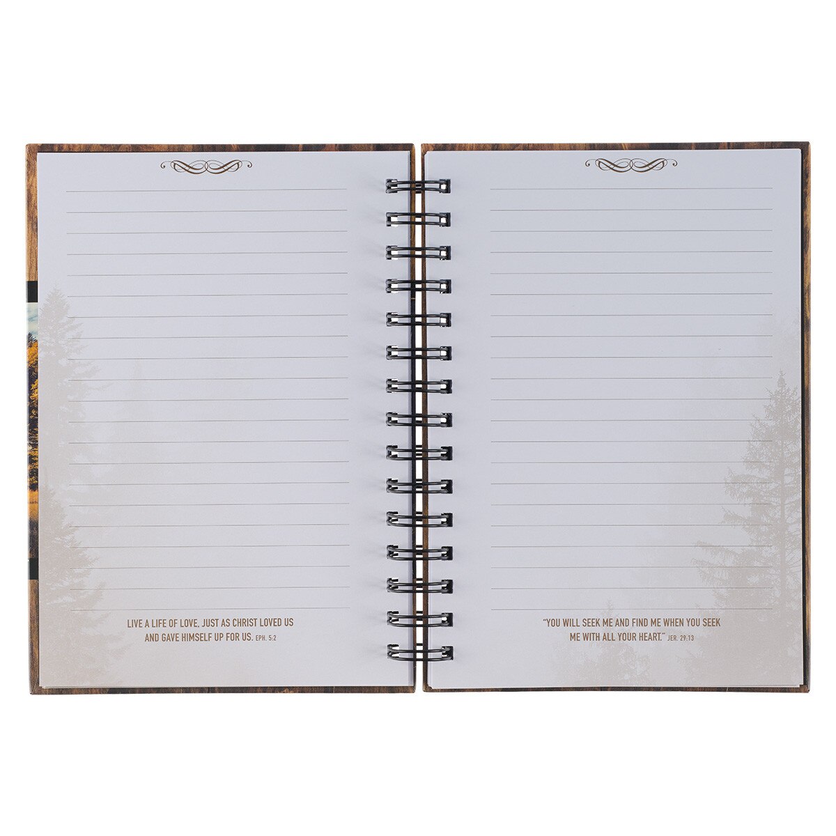 Spiral Bound Sketchbook Journal - Khaki-White Inner