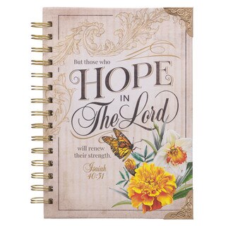 Hope in the Lord Large Spiral Journal - Isaiah 40:31