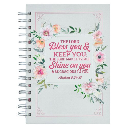 Bless You Tote, Pink & White Floral | Christian Art Gifts