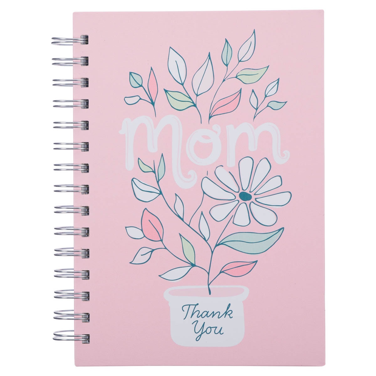 White Daisy Wirebound Journal