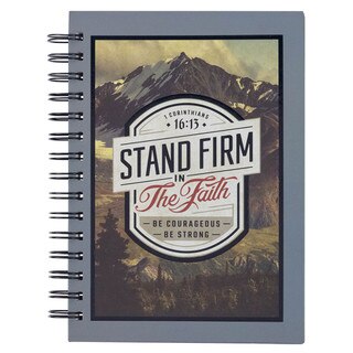 Journal Spiral-bound Gray Stand Firm 1 Cor. 16:13