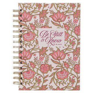 Be Still and Know Pink Spring Spiral Journal - Psalm 46:10