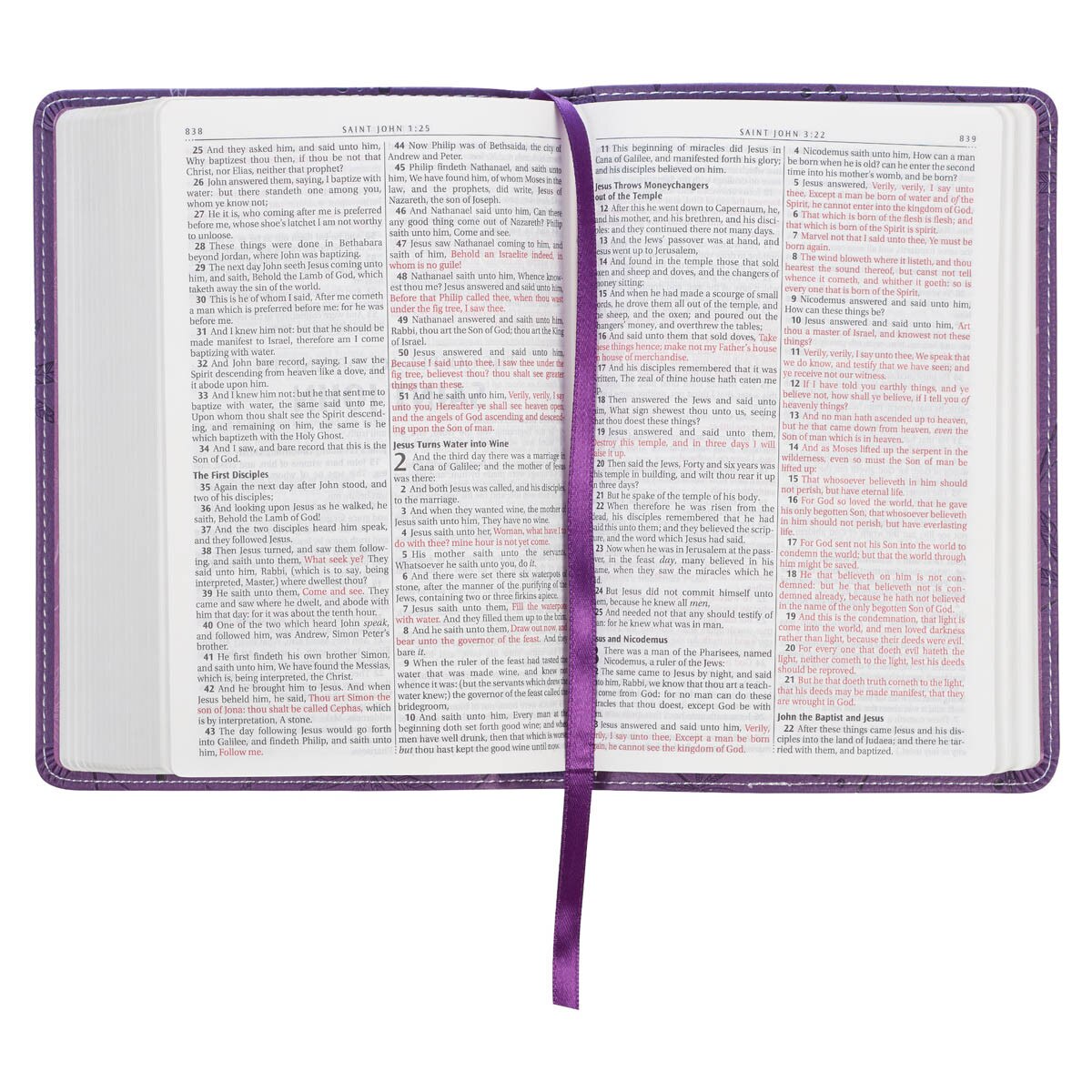 Purple Kjv Bible Compact