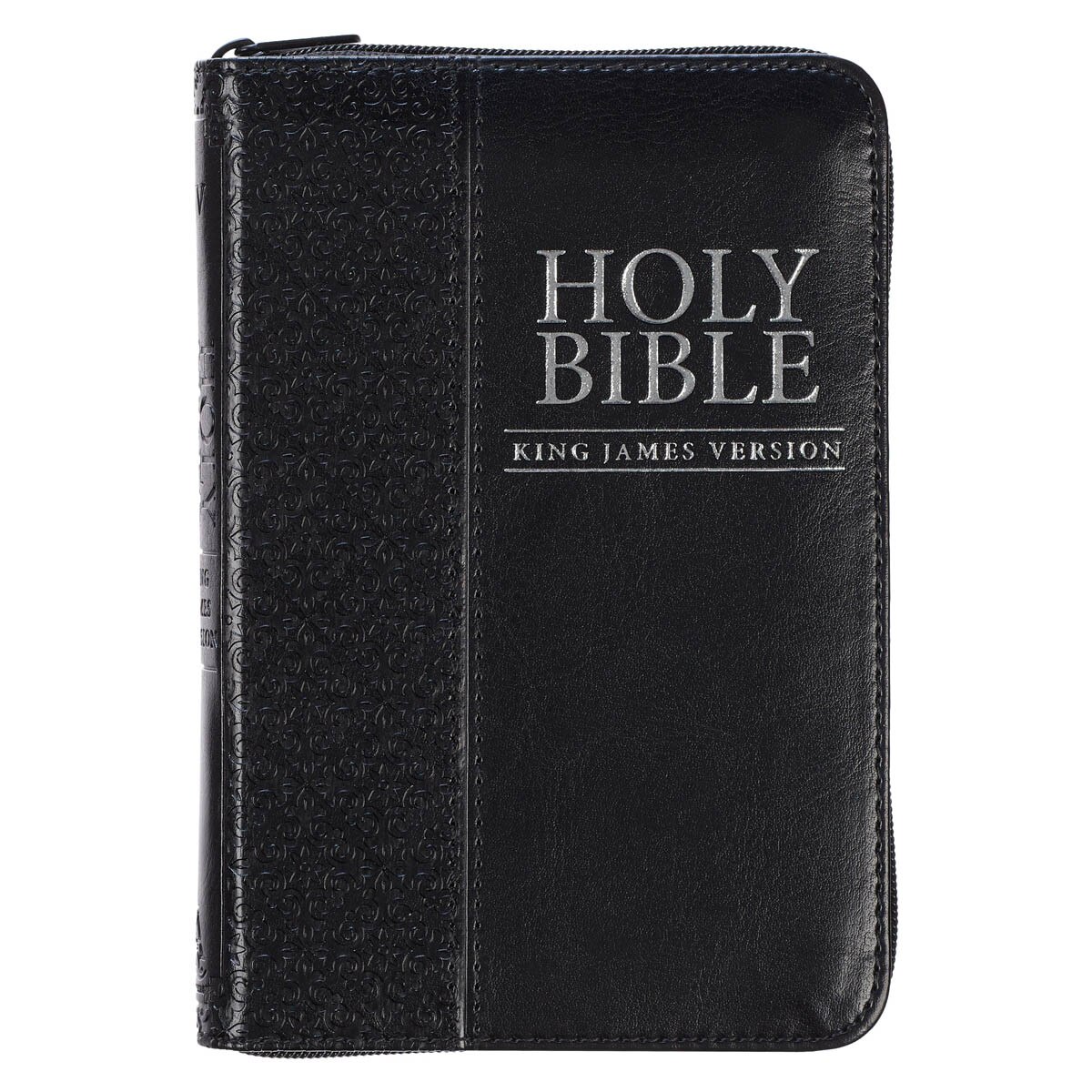 Black with Zipper KJV Bible Mini Pocket