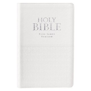 KJV Bible Deluxe Gift Faux Leather, White
