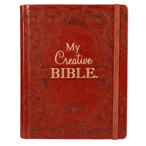 Brown Faux Leather Hardcover KJV My Creative Bible