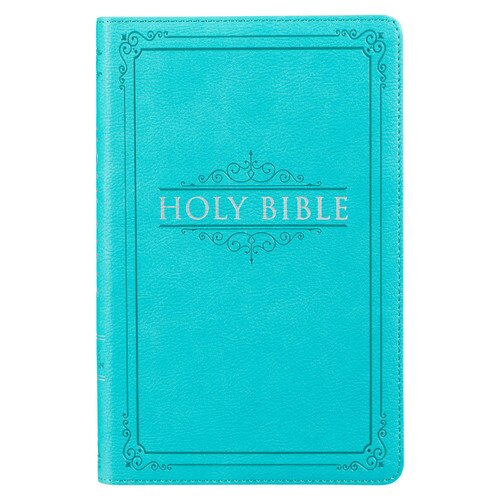 Teal Faux Leather King James Version Gift Edition Bible
