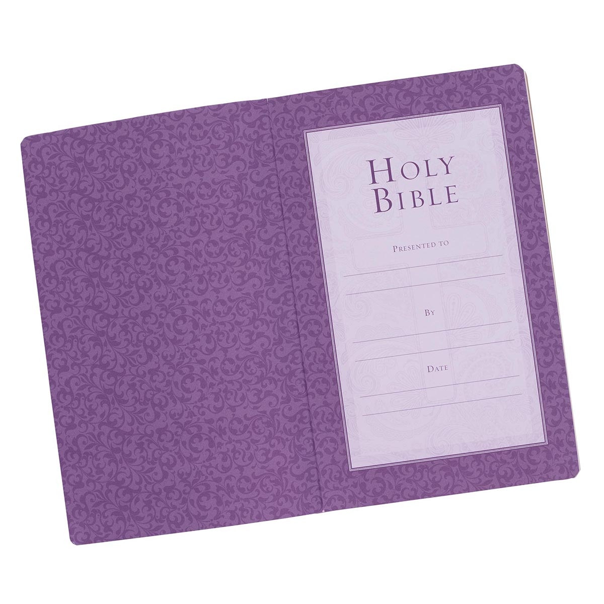 Purple Faux Leather King James Version Gift and Award Bible
