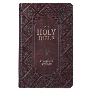KJV Bible Giant Print Standard-size Faux Leather, Dark Brown