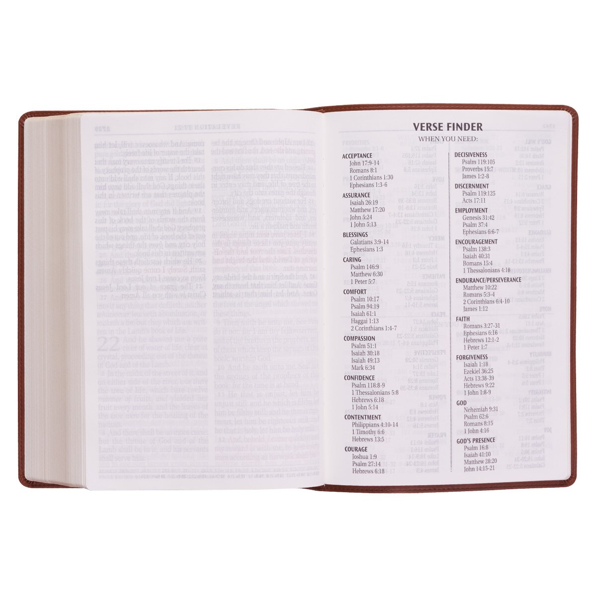 KJV Super Giant Print Bible, Faux Leather Red Letter w/Ribbon Marker, Saddle Tan - Bild 9 von 10