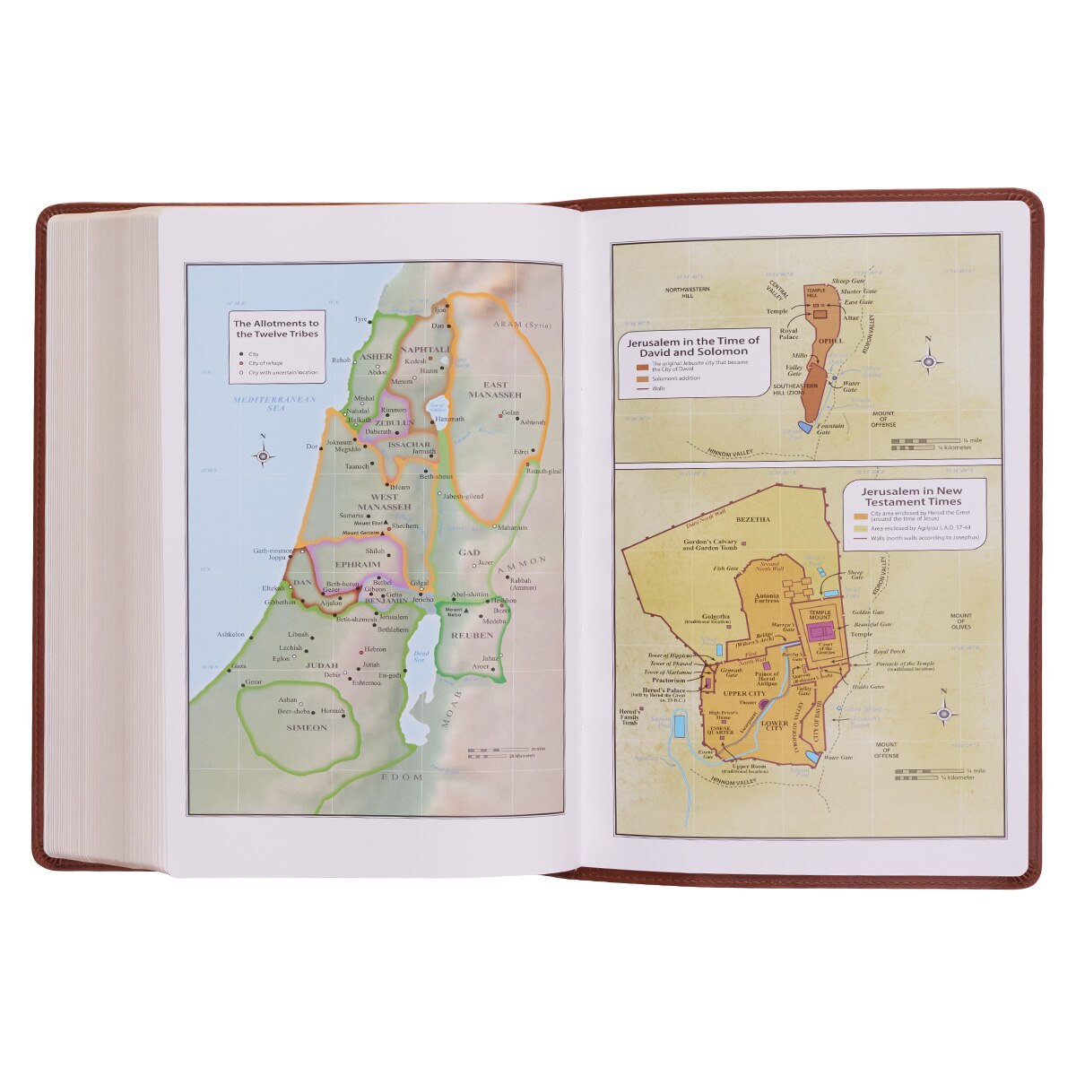 KJV Super Giant Print Bible, Faux Leather Red Letter w/Ribbon Marker, Saddle Tan - Bild 7 von 10