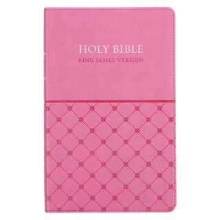 Pink Faux Leather King James Version Gift Edition Bible
