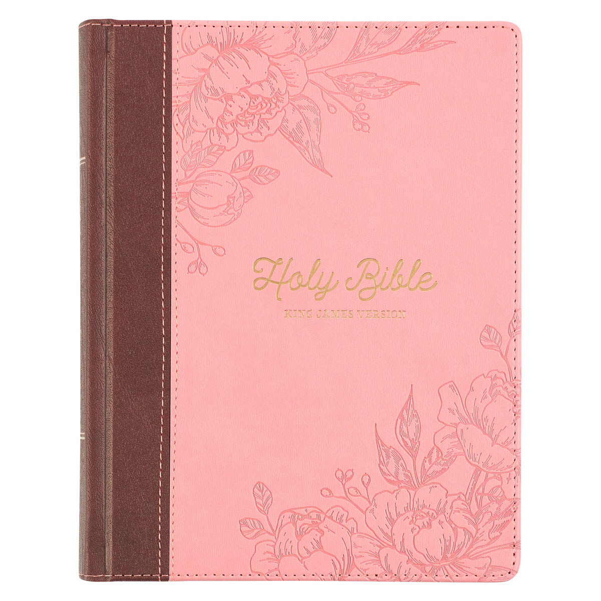 Rosy Coral Floral KJV Note-taking Bible Hardcover Rosy Coral Floral KJV Note-taking Bible Hardcover