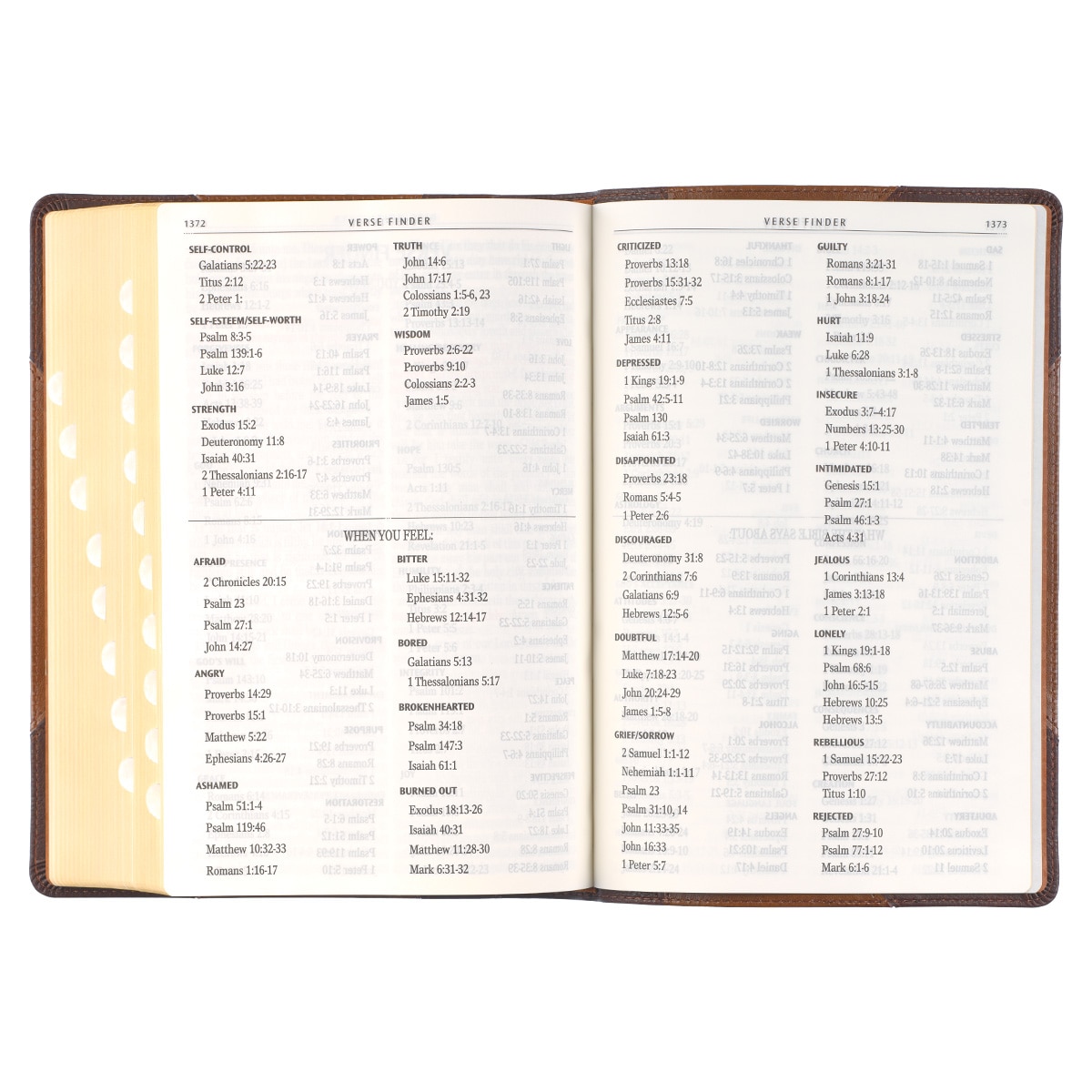 KJV Giant Print Red Letter Bible, Faux Leather w/Ribbon Marker, Two-tone Brown - Imagen 9 de 10