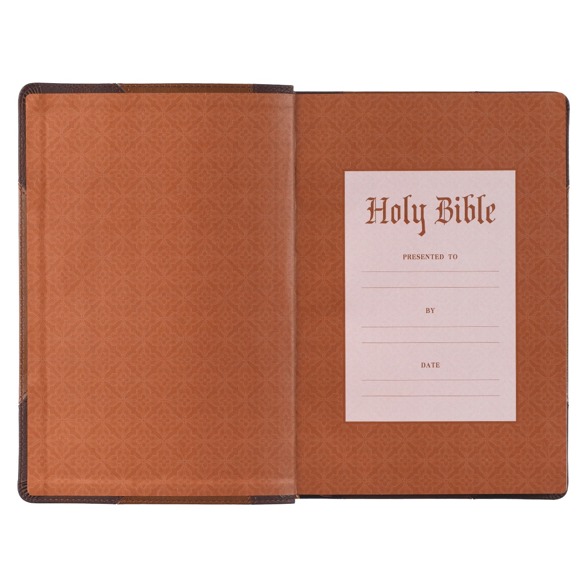 KJV Giant Print Red Letter Bible, Faux Leather w/Ribbon Marker, Two-tone Brown - Imagen 4 de 10