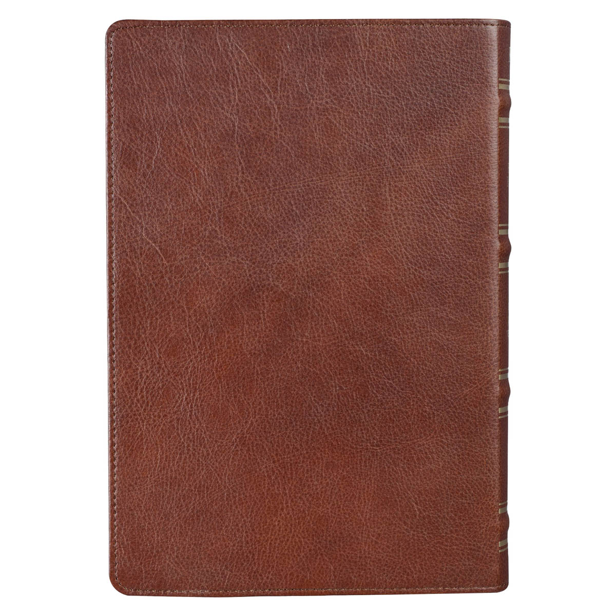 KJV Riesendruck rote Buchstaben Bibel, Premium Vollnarbenleder mit Band, Sattelbraun - Bild 2 von 10