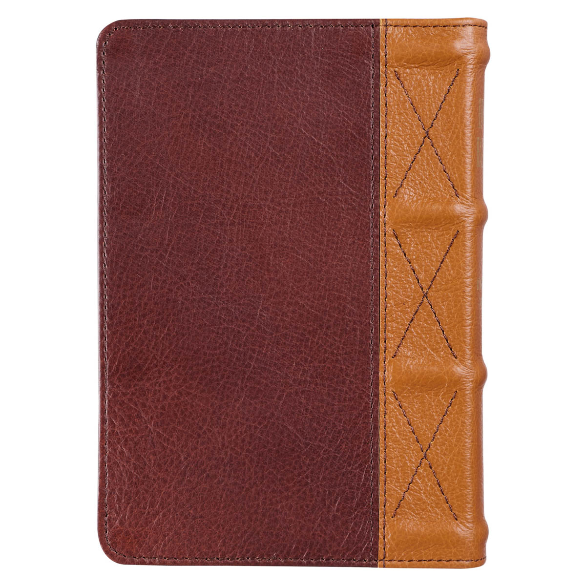 KJV Compact Large Print Red Letter Bible, Premium Full Grain Leather, Brown/Tan - Picture 2 of 10