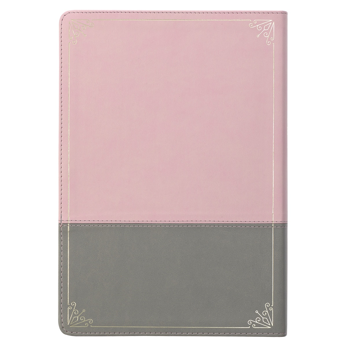 Pink and Gray Faux Leather Super Giant Print Full-size King James
