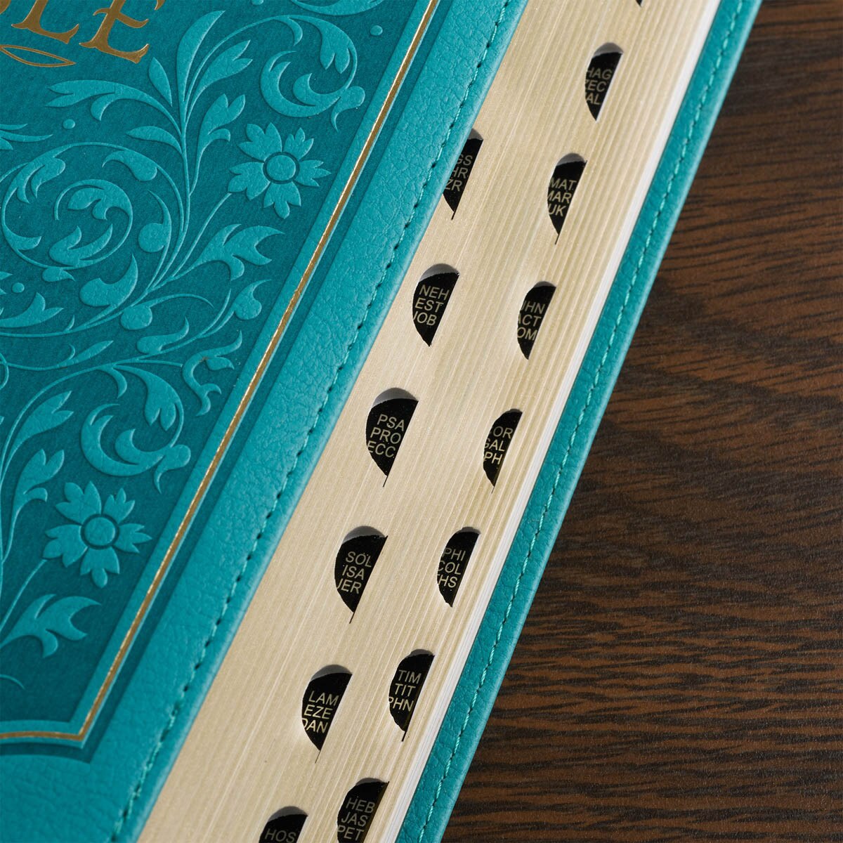 Teal Faux Leather Giant Print Standard-size King James Version Bible ...