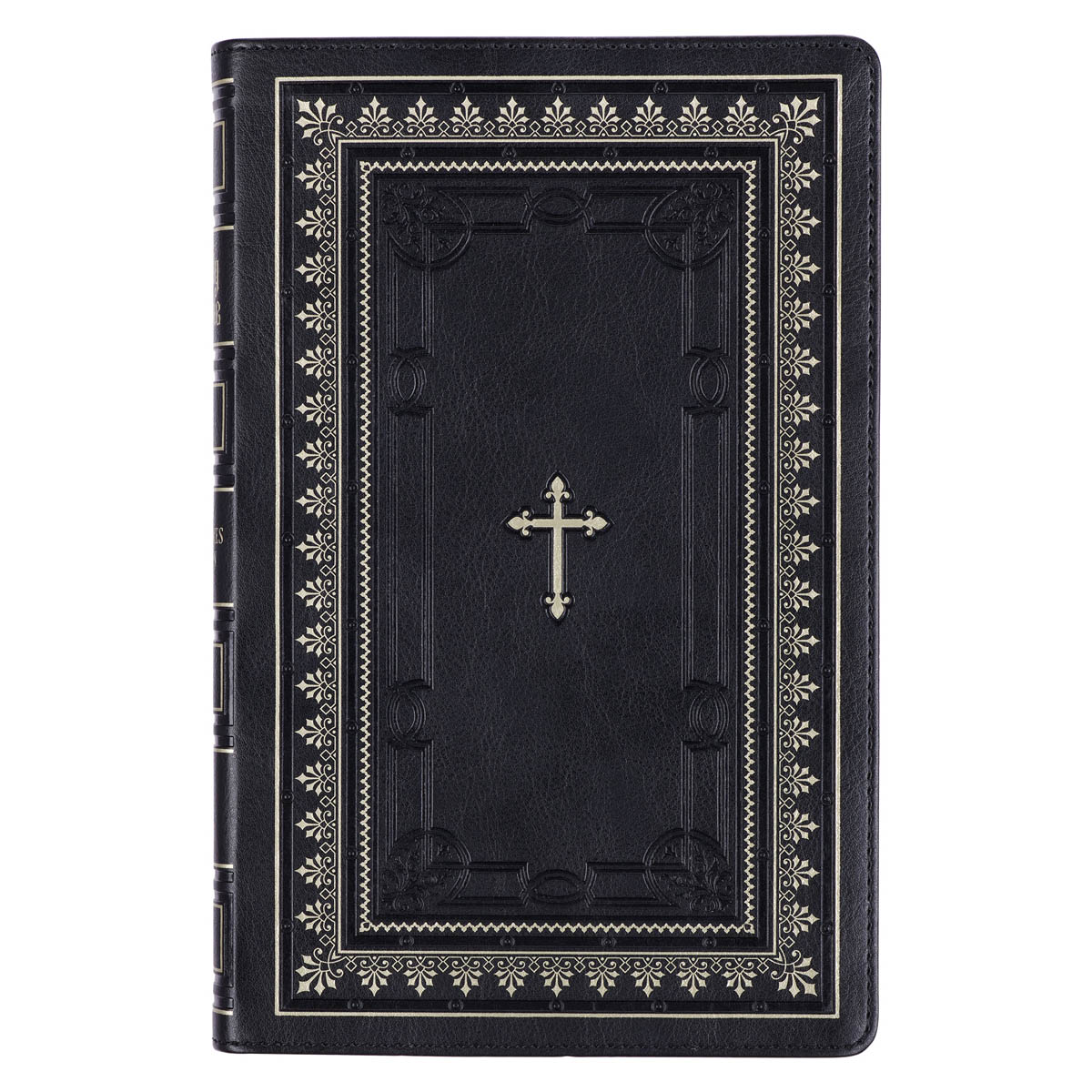 Pearlized Ivory Faux Leather King James Version Deluxe Gift Bible