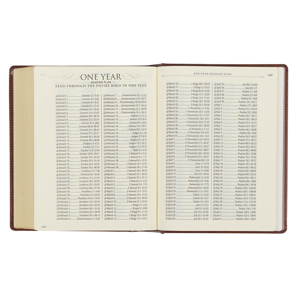 Saddle Tan Faux Leather Hardcover King James Version Note-taking Bible