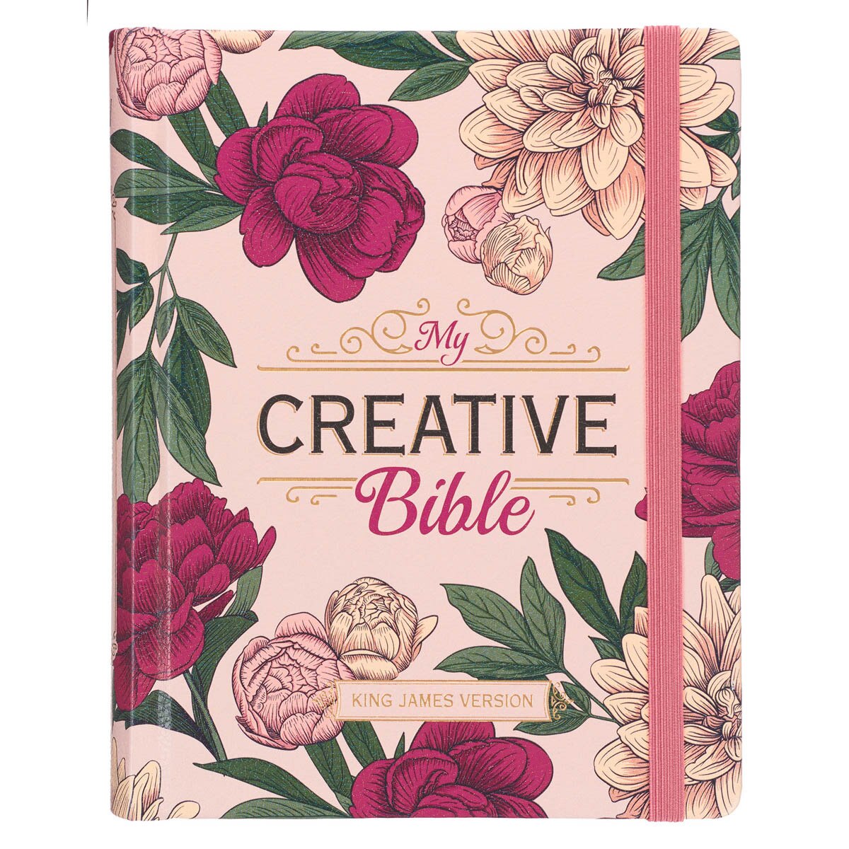 Colored Pencils Pink Faux Glitter Notebook