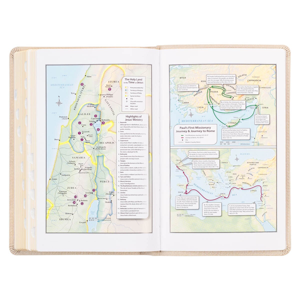 Pearlized Ivory Faux Leather King James Version Deluxe Gift Bible