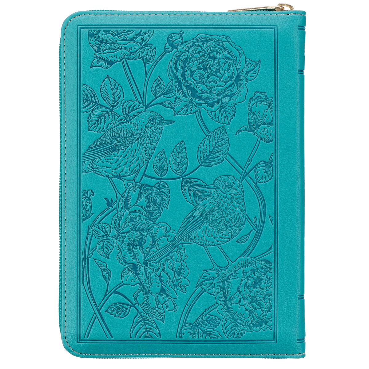 Teal Compact King James Version Bible with Zipper Closure
