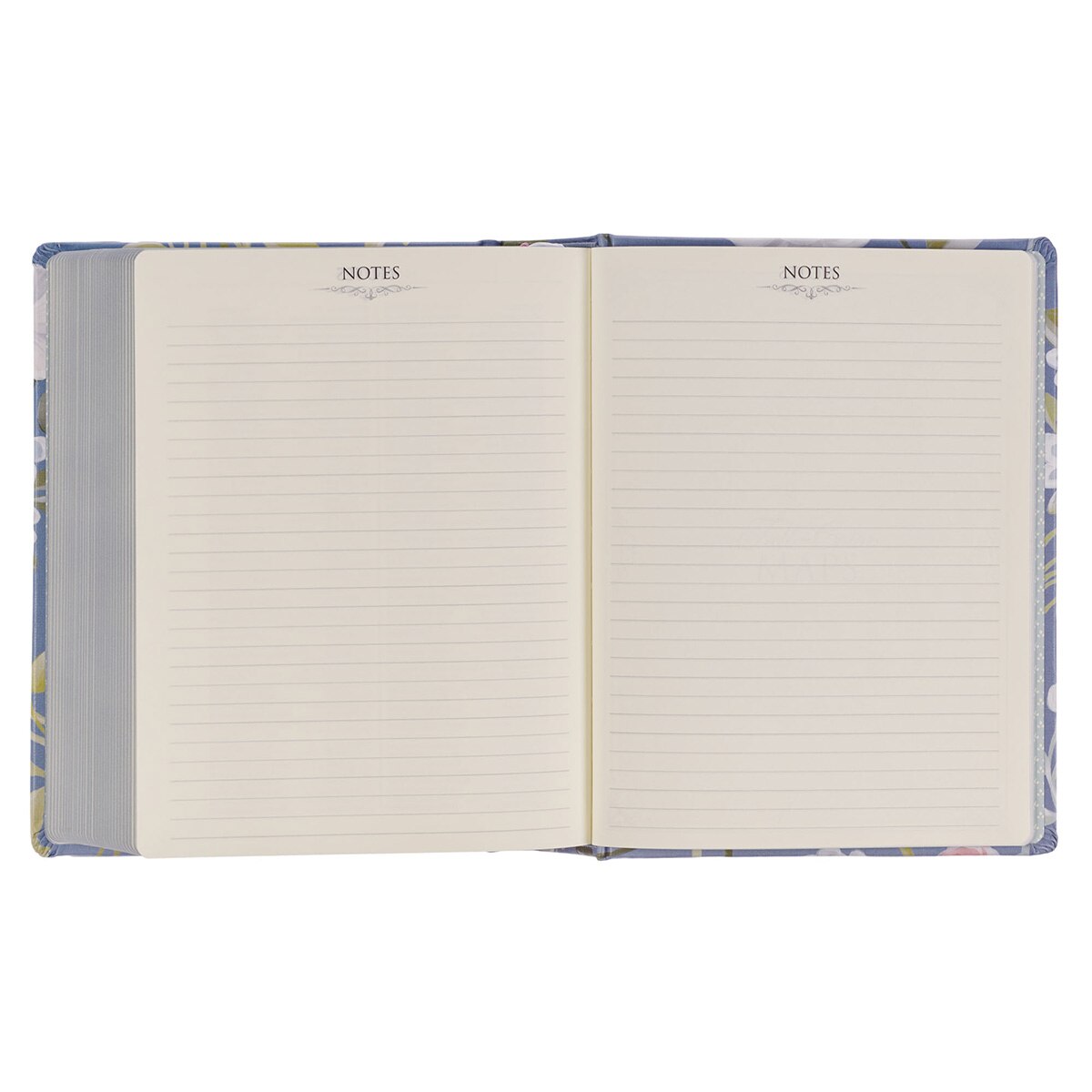 Blue Floral Hardcover King James Note-taking Bible