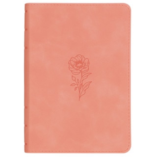 Coral Dawn Floral Large Print Compact King James Version Bible 
