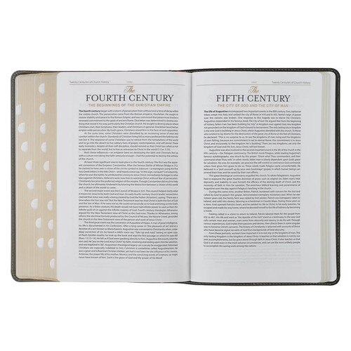 Black and Gray King James Study Bible with Thumb Index