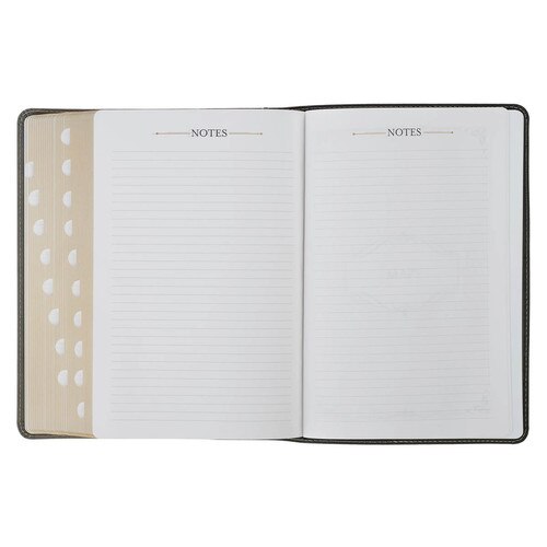 Black and Gray King James Study Bible with Thumb Index