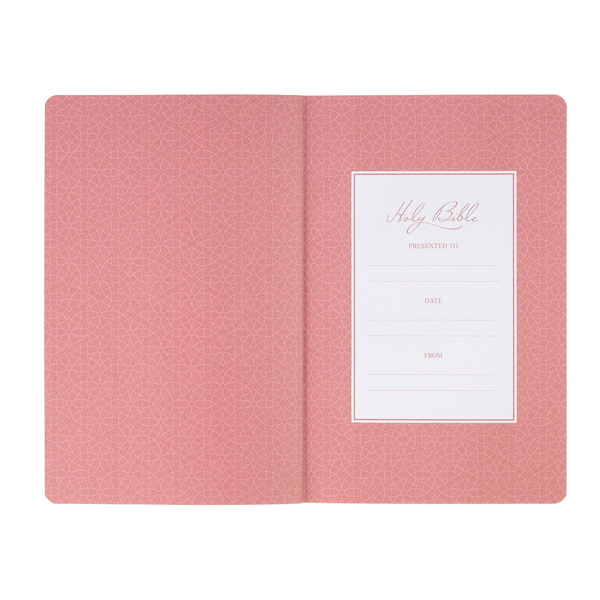 Marbled Coral Pink Faux Leather KJV Gift Bible