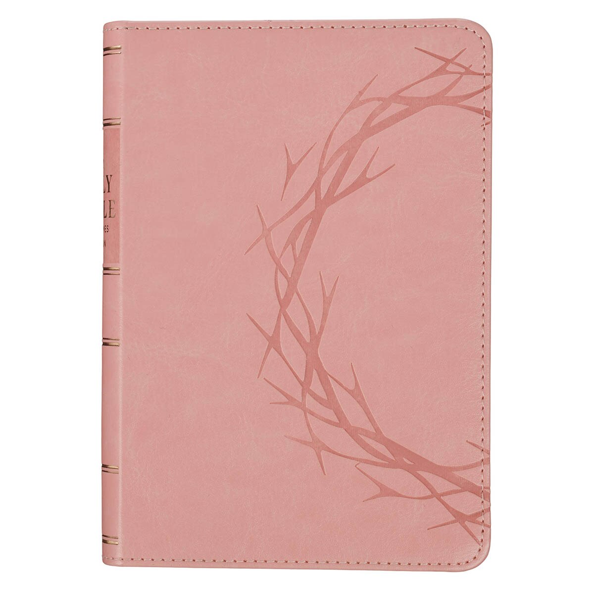 Pink Crown of Thorns Large Print Compact King James Bible
