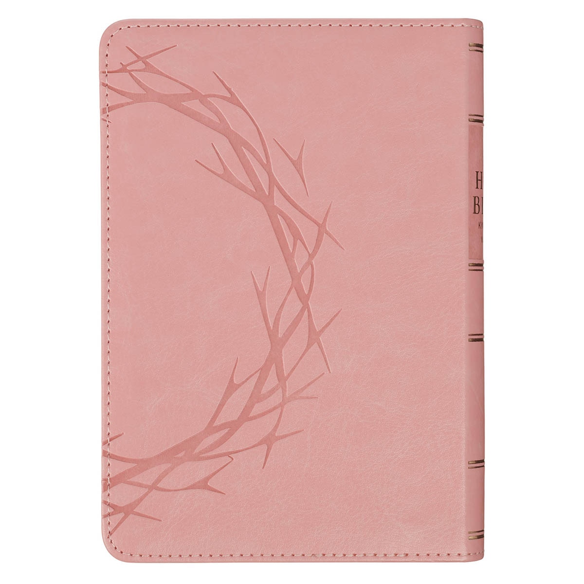Pink Crown of Thorns Large Print Compact King James Bible