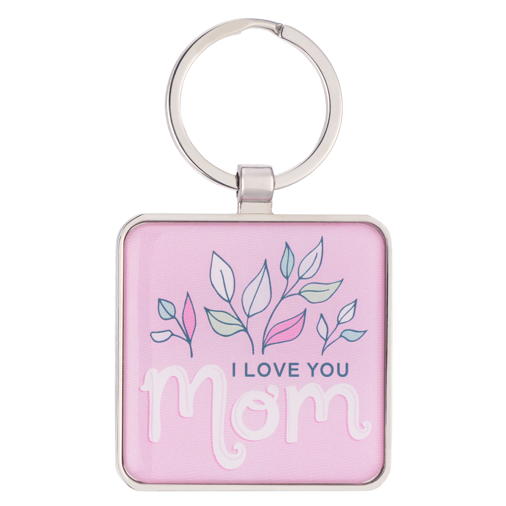 Solid Stainless Steel Tag Inspirational Keychain By Pink Box